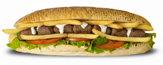 sandwich brochette agneau